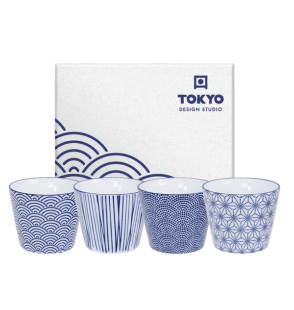 TOKYO DESIGN - COFFRET DE 4 TASSES EXPRESSO BLEU